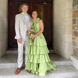 Sherri Hill Prom Dress - Green, Size 10